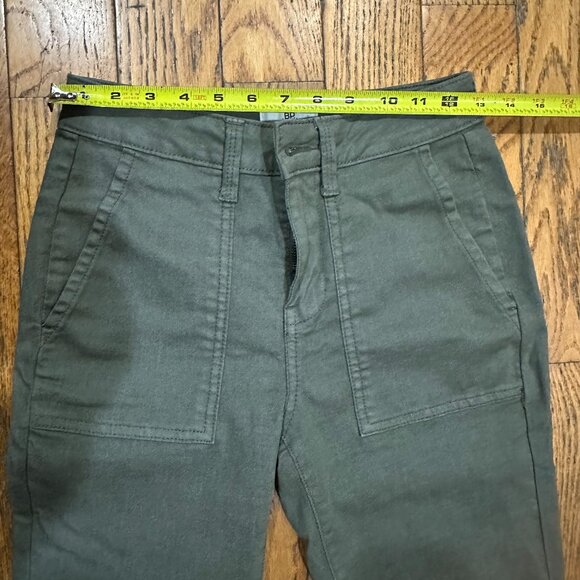bp Army Green Cropped Flares - Picture 4 of 6